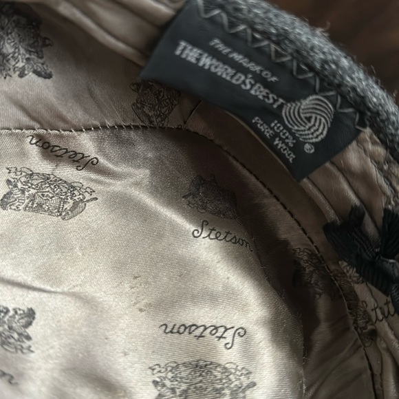 Stetson gray wool cap size medium - Picture 2 of 5